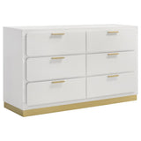 Caraway 4-piece Eastern King Bedroom Set White - 224771KE-S4