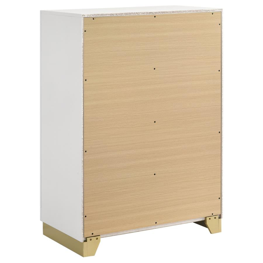 Caraway 5-piece California King Bedroom Set White - 224771KW-S5