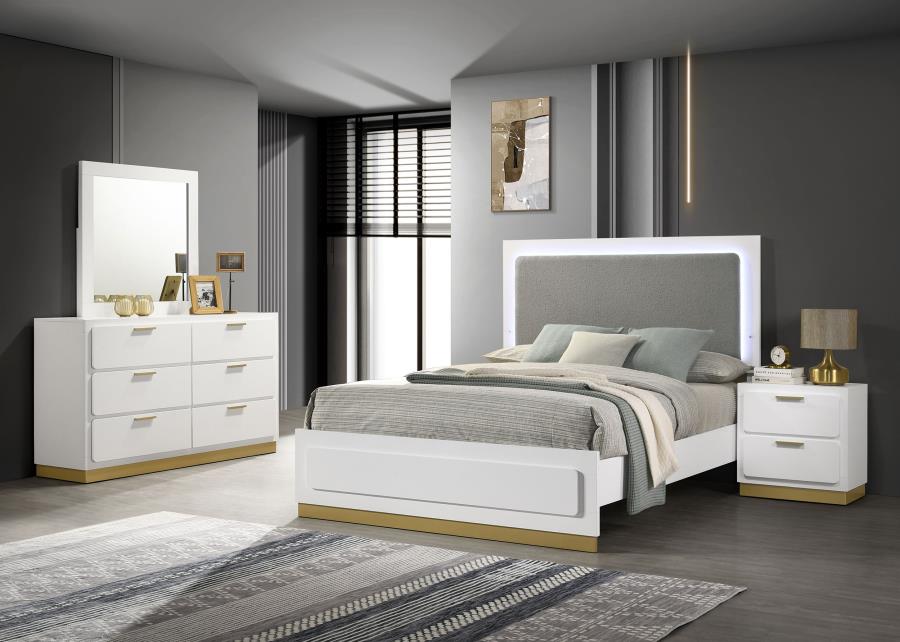 Caraway 4-piece Queen Bedroom Set White - 224771Q-S4