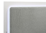 Caraway Wood Queen LED Panel Bed White - 224771Q