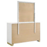 Caraway 6-drawer Dresser with Mirror White - 224773M