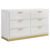 Caraway 6-drawer Dresser White - 224773