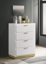 Caraway 4-drawer Bedroom Chest White - 224775