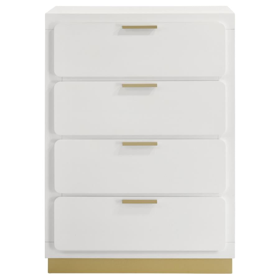 Caraway 4-drawer Bedroom Chest White - 224775