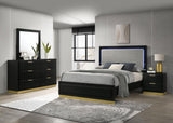 Caraway 4-piece Queen Bedroom Set Black - 224781Q-S4