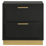 Caraway 2-drawer Nightstand Black - 224782