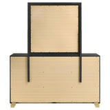 Caraway 6-drawer Dresser with Mirror Black - 224783M