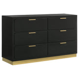 Caraway 6-drawer Dresser Black - 224783