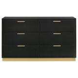 Caraway 6-drawer Dresser Black - 224783