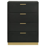 Caraway 4-drawer Bedroom Chest Black - 224785