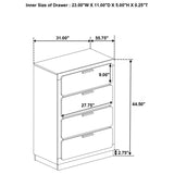 Caraway 4-drawer Bedroom Chest Black - 224785