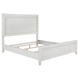 Marielle 5-piece Eastern King Bedroom Set Distressed White - 224841KE-S5