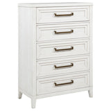 Marielle 5-piece Cal King Bedroom Set Distressed White - 224841KW-S5