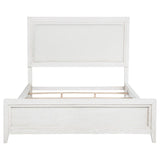 Marielle California King Panel Upholstered Bed Distressed White - 224841KW