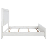 Marielle California King Panel Upholstered Bed Distressed White - 224841KW