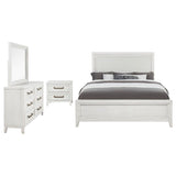 Marielle 4-piece Queen Bedroom Set Distressed White - 224841Q-S4
