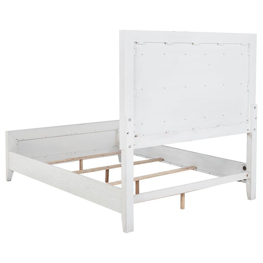 Marielle 4-piece Queen Bedroom Set Distressed White - 224841Q-S4