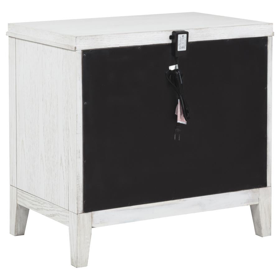 Marielle 4-piece Queen Bedroom Set Distressed White - 224841Q-S4
