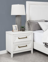 Marielle 2-drawer Nightstand Bedside Table Distressed White - 224842