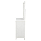 Marielle 6-drawer Dresser with Mirror Distressed White - 224843M