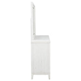 Marielle 6-drawer Dresser with Mirror Distressed White - 224843M