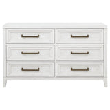 Marielle 6-drawer Bedroom Dresser Distressed White - 224843