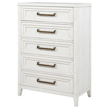Marielle 5-drawer Bedroom Chest Distressed White - 224845