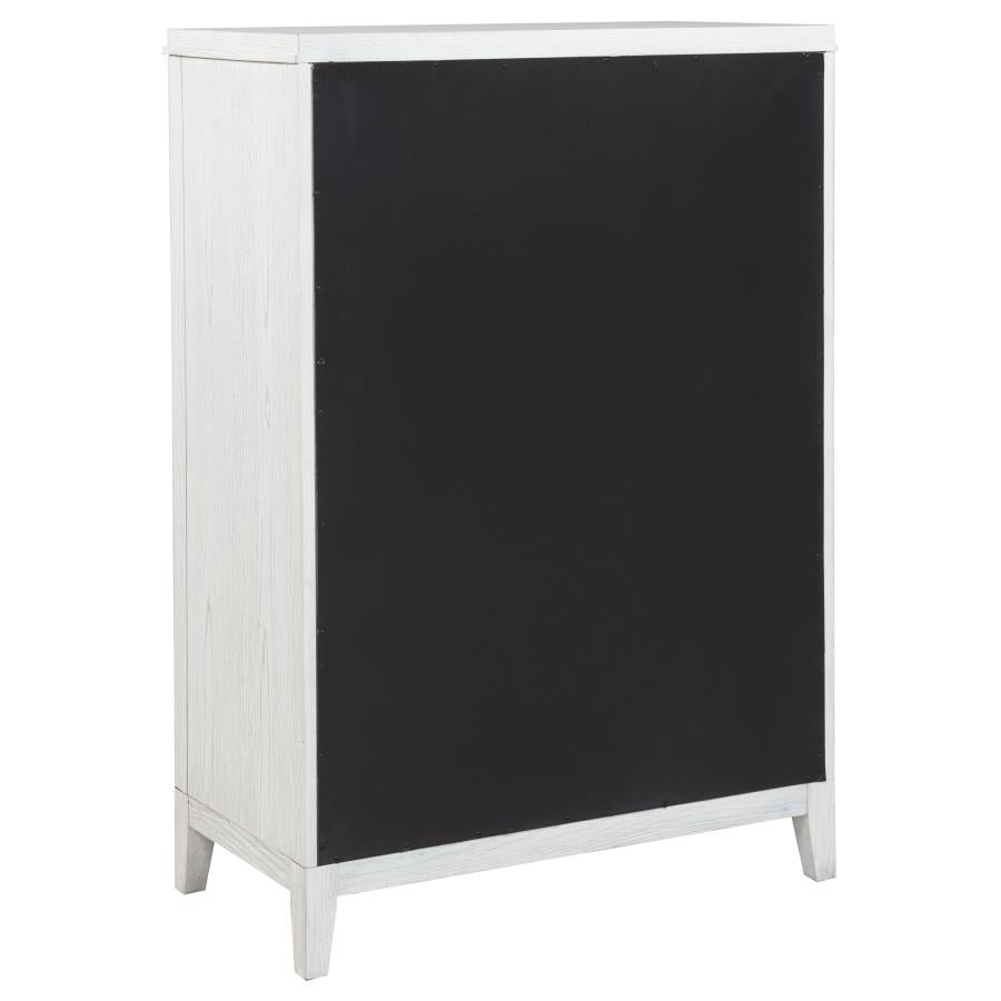 Marielle 5-drawer Bedroom Chest Distressed White - 224845