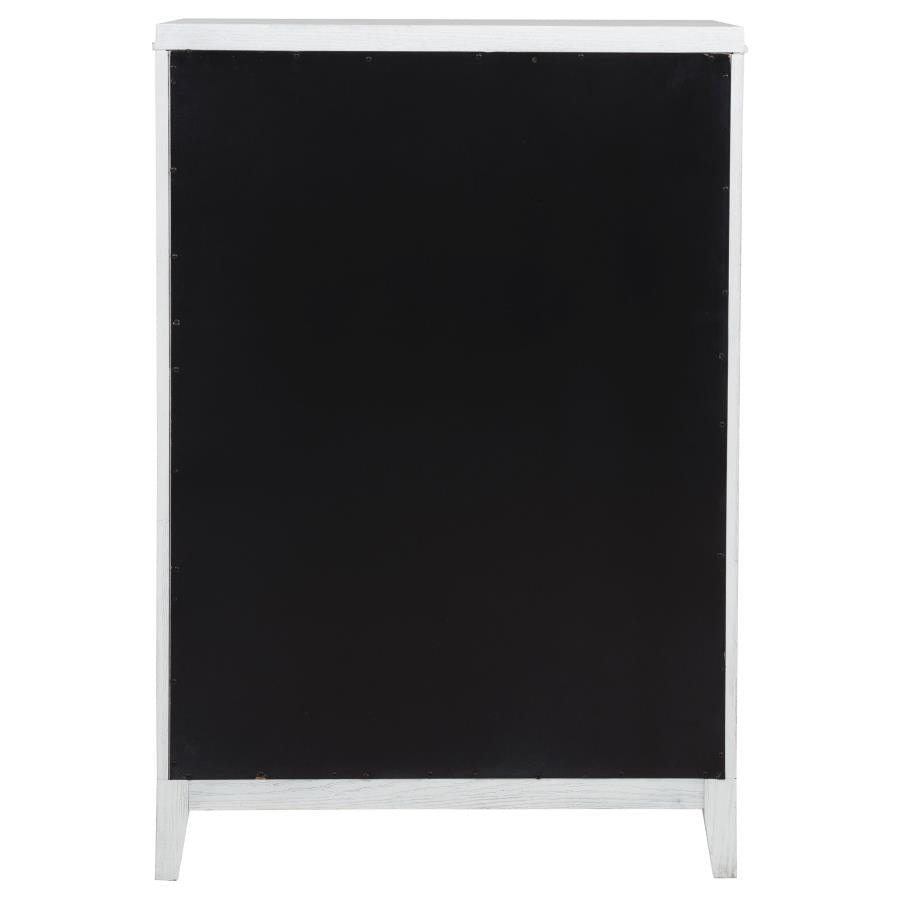 Marielle 5-drawer Bedroom Chest Distressed White - 224845