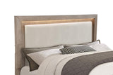 Kenora 56-inch California King LED Storage Bed Barley Brown - 224850KW
