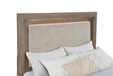 Kenora 56-inch Queen LED Storage Bed Barley Brown - 224850Q