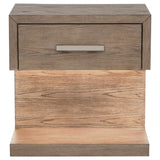 Kenora 1-drawer Nightstand Bedside Table Barley Brown - 224852