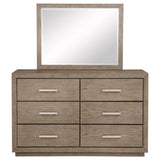 Kenora 6-drawer Dresser and Mirror Barley Brown - 224853M