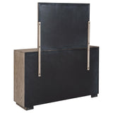 Kenora 6-drawer Dresser and Mirror Barley Brown - 224853M