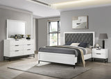 Sonora 4-piece Eastern King Bedroom Set White - 224861KE-S4