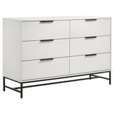 Sonora 4-piece Eastern King Bedroom Set White - 224861KE-S4