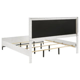 Sonora Eastern King Upholstered Panel Bed White - 224861KE