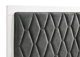 Sonora Eastern King Upholstered Panel Bed White - 224861KE