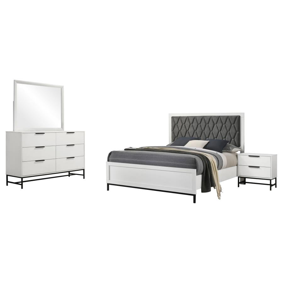 Sonora 4-piece Queen Bedroom Set White - 224861Q-S4