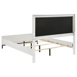 Sonora Queen Upholstered Panel Bed White - 224861Q