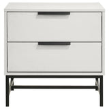 Sonora 2-drawer Nightstand Bedside Table White - 224862