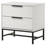 Sonora 2-drawer Nightstand Bedside Table White - 224862