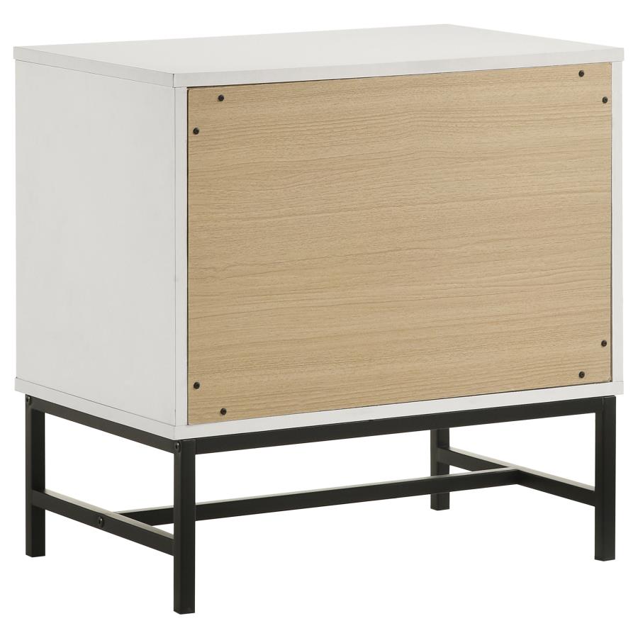 Sonora 2-drawer Nightstand Bedside Table White - 224862