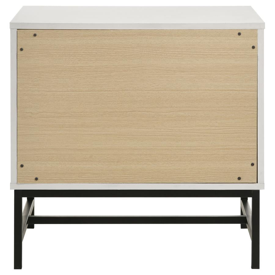Sonora 2-drawer Nightstand Bedside Table White - 224862