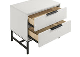 Sonora 2-drawer Nightstand Bedside Table White - 224862