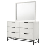 Sonora 6-drawer Dresser with Mirror White - 224863M