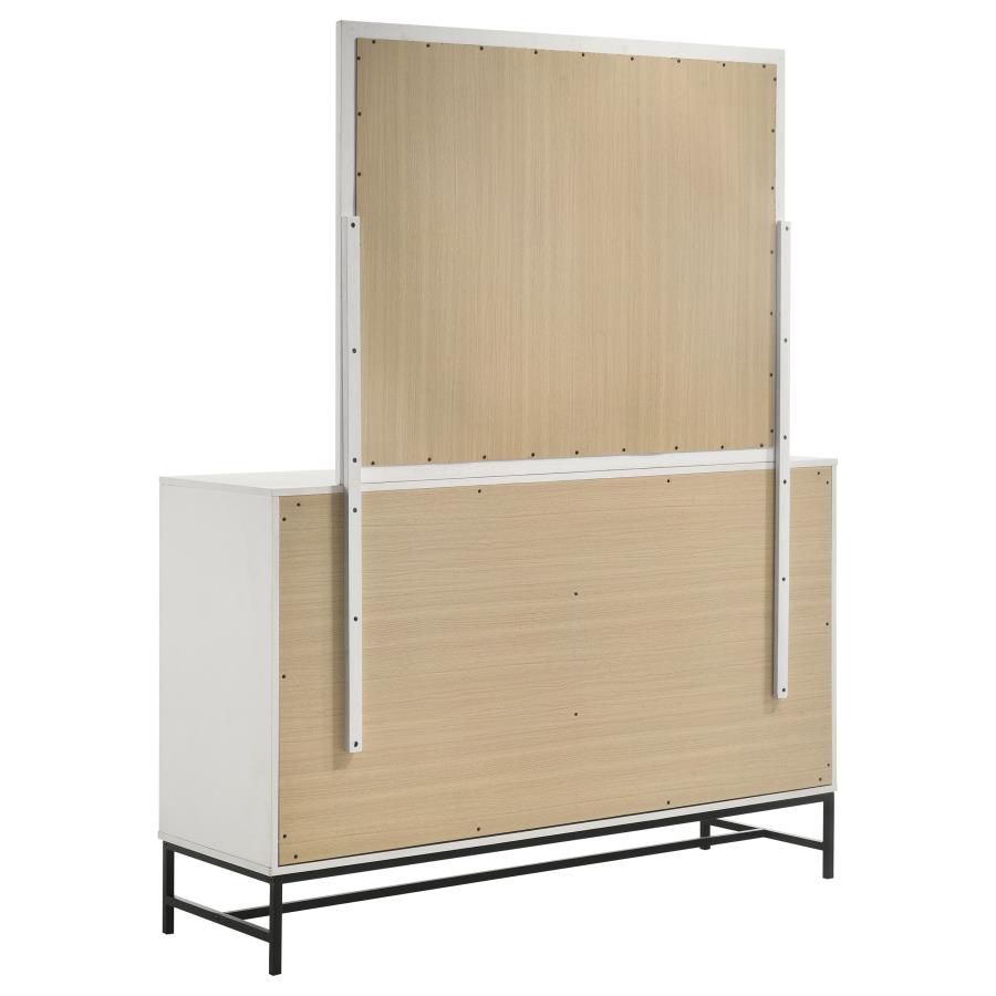 Sonora 6-drawer Dresser with Mirror White - 224863M