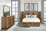 Terrace 5-piece Eastern King Panel Bedroom Set Ash Brown - 224900KE-S5P