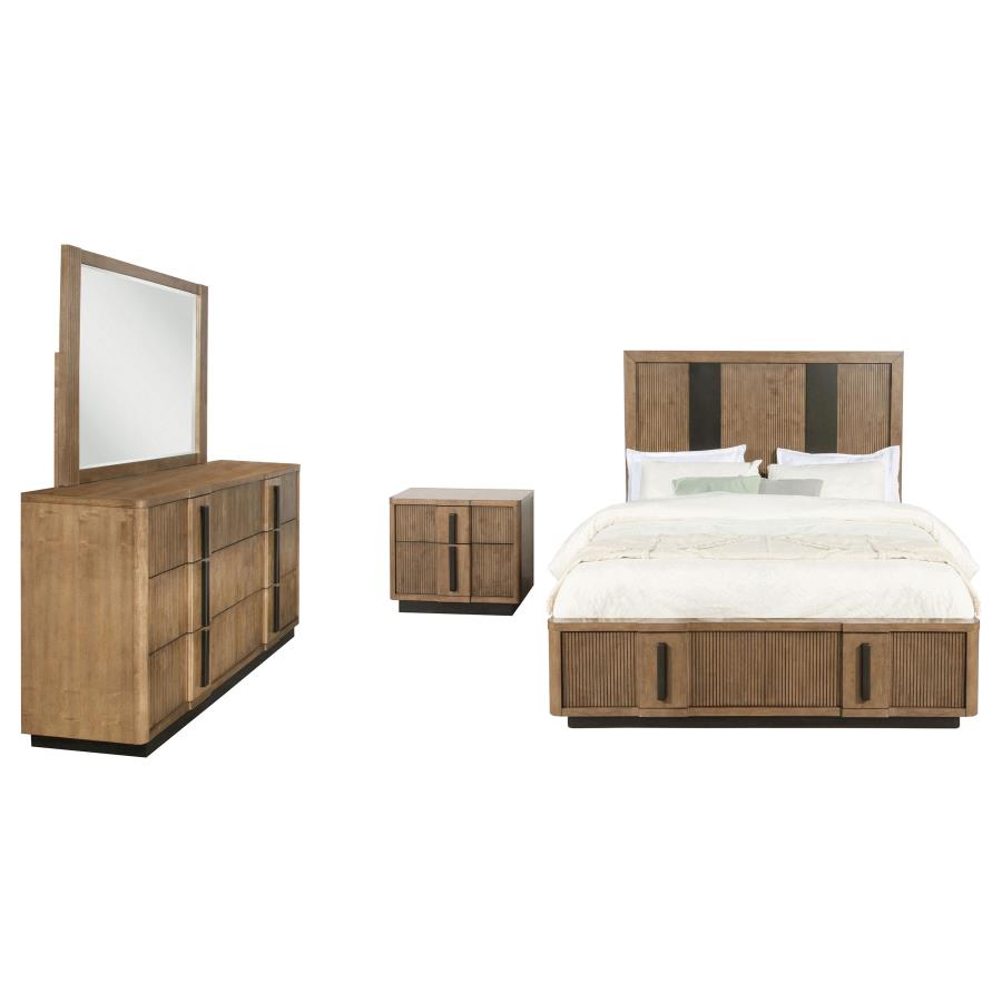 Terrace 4-piece California King Bedroom Set Ash Brown - 224900KW-S4