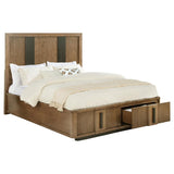 Terrace 2-drawer Queen Storage Bed Ash Brown - 224900Q